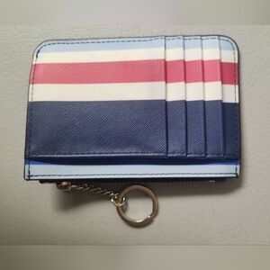 Kate Spade Blue White And Black Striped Wallet PERFECT LIKE NEW CONDITION